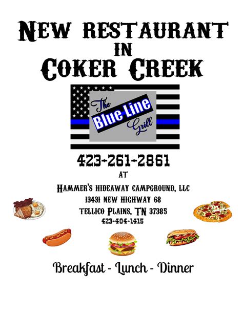 “The Blue Line Grill” – Hammer's Hideaway Campground