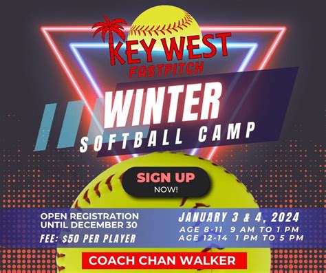 KWGSRL WINTER SOFTBALL CAMP, Rosa Hernandez Girls Softball Field, Key ...
