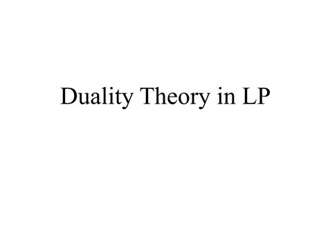 Image result for Duality in Linear Programming Tutorial