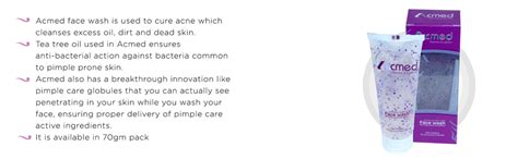 Acmed Pimple Care for Acne Prone Skin (Pack of 2) Face Wash (140 ml ...