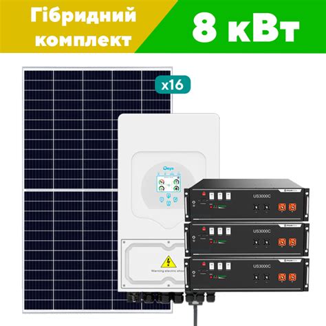 Al Солнечный комплект электростанции Premium на 8 кВт автономная ...