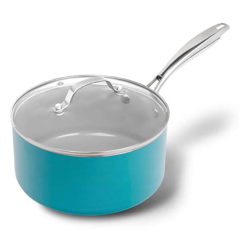 Amazon.com: Gotham Steel Aqua Blue 3 Quart Saucepan with Lid, Ultra ...