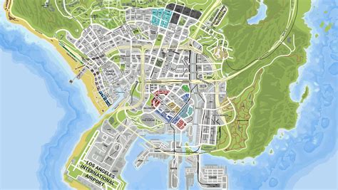 Los Angeles Streets Address map + Real life Gang zones - GTA5-Mods.com
