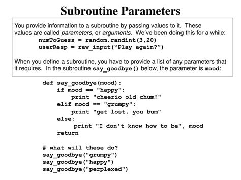 Image result for Python Subroutine Example
