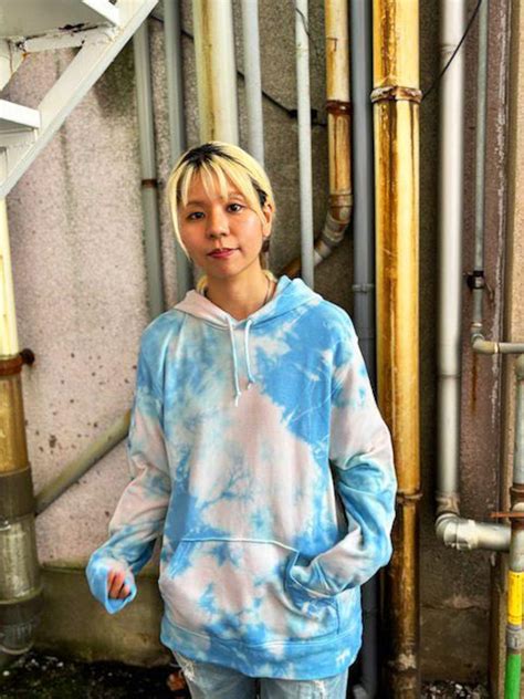 タイダイ染め Tie-dye プルオーバー フーディー Lサイズ ブルー×ベージュ HD22-33 | HIPPIES DYE
