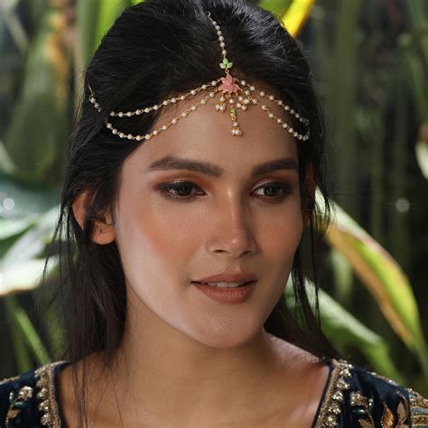 Buy Jalaja Lotus Motifs Pearl Damini | Tarinika - Tarinika India