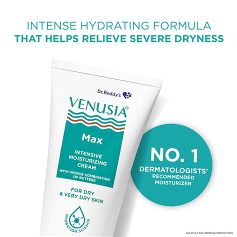 Dr. Reddy's Venusia Max Intensive Moisturizing Cream, For Dry Skin, Re ...