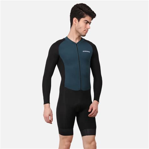 Aerodoc Mineral Green Men Triathlon Tri Suit Gel Padded Compression Ru