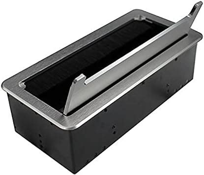 Audiovan 8 Module Aluminium Flip Top Cable Manager for Conference Table ...