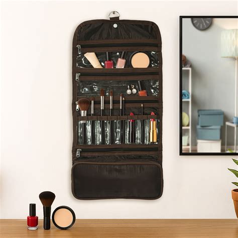 Kuber Industries Parachute Hanging Makeup Kit with Snap Button ...