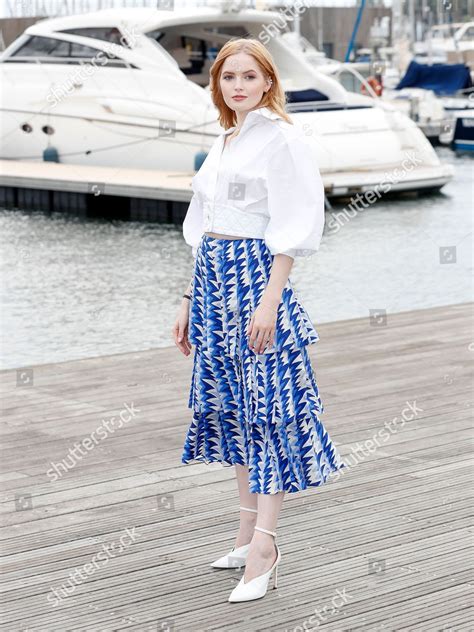British Actress Ellie Bamber Poses During Editorial Stock Photo - Stock ...