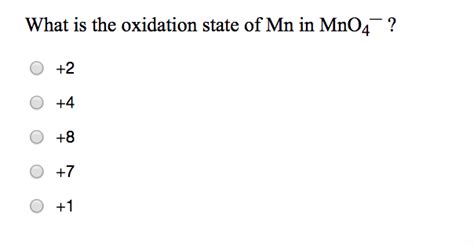 Image result for Oxidation State of MN in MnO2