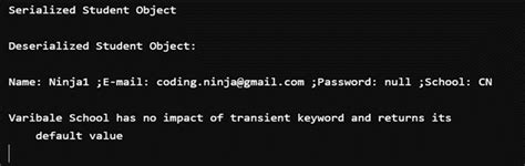 Image result for Use of Transient Keyword in Java