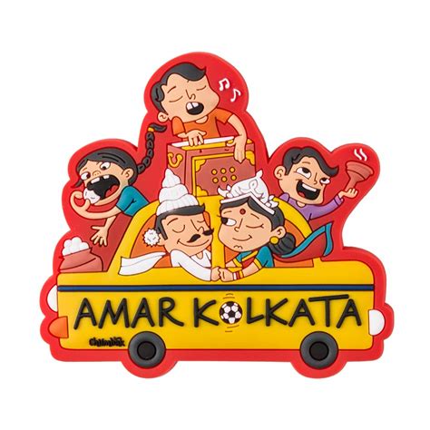 Buy Chumbak Amar Kolkata Fridge Magnet Online at Low Prices in India ...