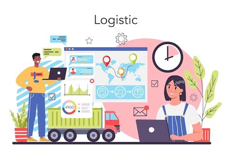 Suppliers concept b2b idea global logistic distribution service company ...