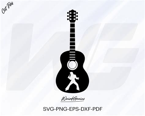 Elvis Presley Guitar Silhouette