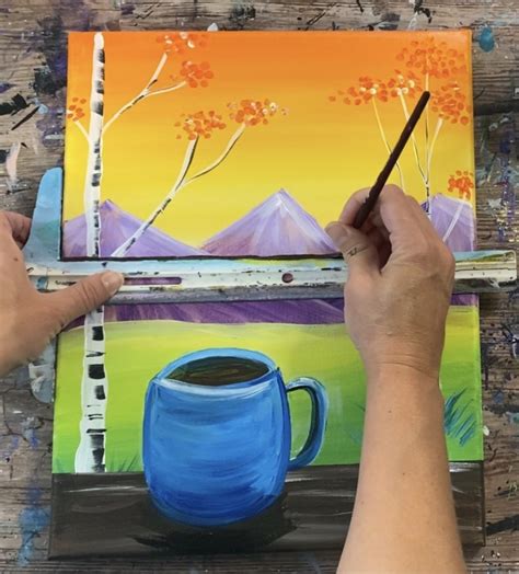 Image result for Acrylic Paint Tutorial Coffee
