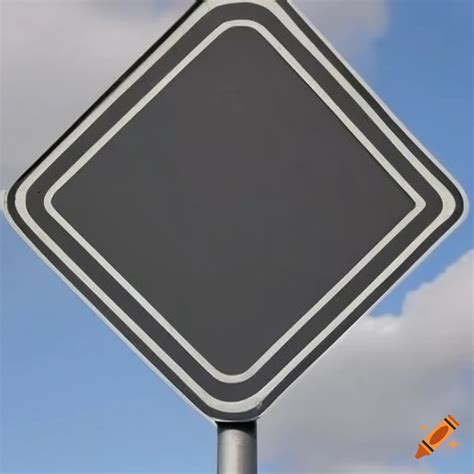 Blank traffic sign on Craiyon