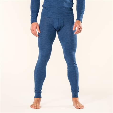 Men's Long Johns Linus | Wool (Organic) | Mid Blue | LIVING CRAFTS