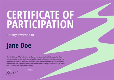 Certificate of Participation Templates | Sertifier