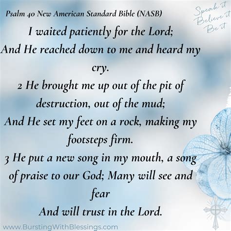 How To Wait Patiently For God: Devotional Psalm 40:1-3