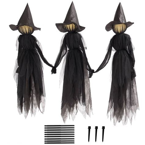 Create a Spooky 3 witches halloween decor Display with These DIY Ideas