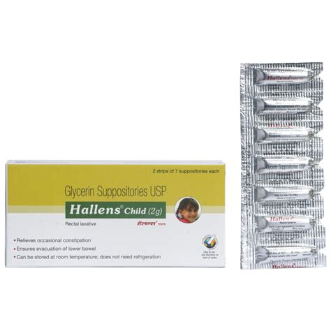 Buy Hallens Child 2G Suppositories | 19 Minutes Delivery | Apollo Pharmacy