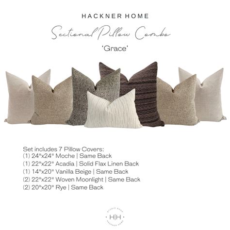 Sectional Pillow Combo 'Grace'