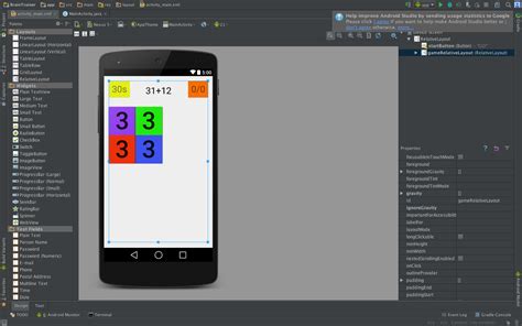 Image result for Grid Layout Android Studio