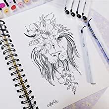 Ohuhu Fineliner Drawing Pen, Set of 8 Pack Ultra Fine Line, 8 Assorted ...