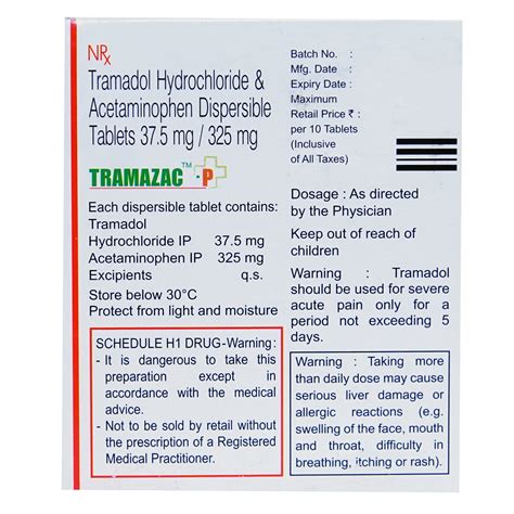Tramazac-P Tablet 10's Price, Uses, Side Effects, Composition - Apollo ...