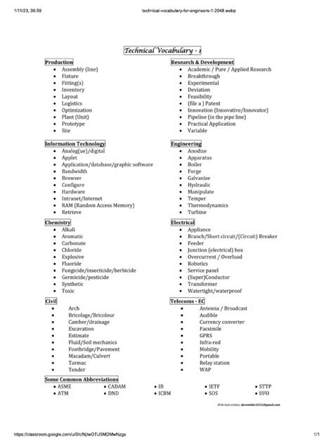 Image result for Technical Language Examples