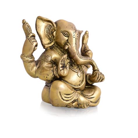 Brass Appu Ganesha with Big Ears - Vedansh Craft