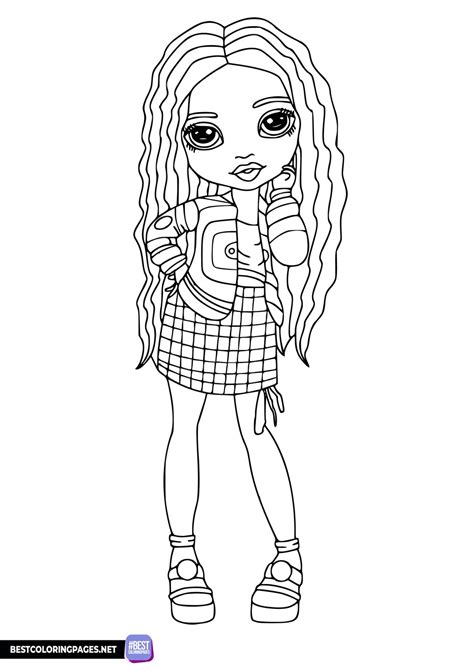 Rainbow High Coloring Pages - Bestcoloringpages.net