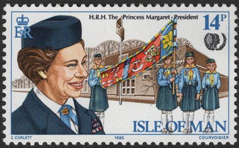 SCG2503 - 1985 Isle of Man – Princess Margaret and Girl Guides Stamp ...