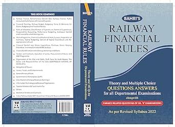Buy Bahri's Railway Financial Rules (Theory and MCQ) Book Online at Low ...