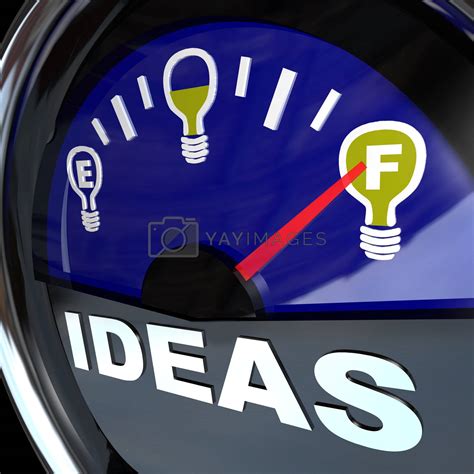 Full of Ideas - Innovation Fuel Gauge for Success by iQoncept Vectors ...