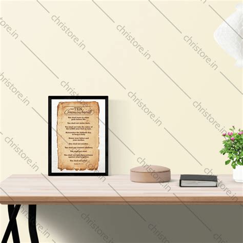 Ten Commandments Table Top decor - Exodus 20:1-17 Divine Guidance ...