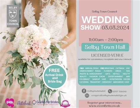 Selby Wedding Show, Selby Town Hall, 3 March 2024 | AllEvents.in