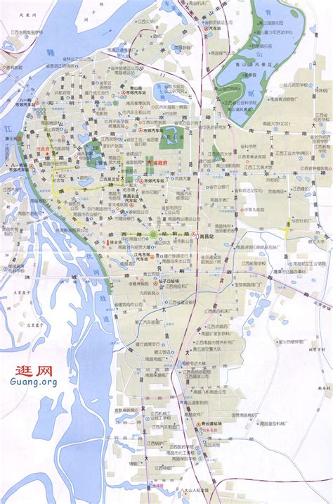 南昌市地图|南昌市地图全图高清版大图片|旅途风景图片网|www.visacits.com