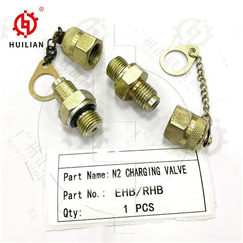Hydraulic Hammer Nitrogen Charging Valve for Ehb General Rhb Breaker N2 Gas Charger Valve ...