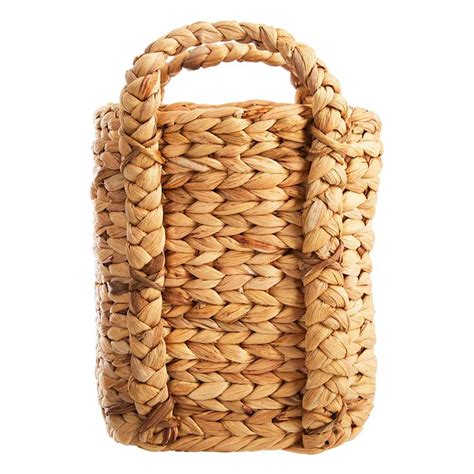 Braided Arrow Weave Rectangle Storage Basket, Small