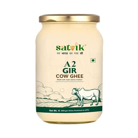 SATVIK PURE GHEE A2 Gir Cow Ghee 1 Litre Churned India | Ubuy