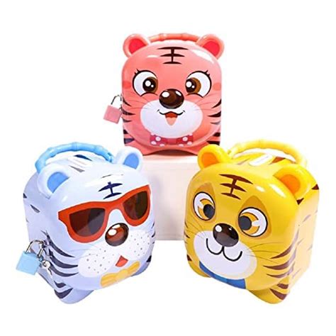 Maruti Tiger Coin Box for Kids with Lock and Key – Cartoon Toy Money ...