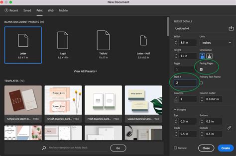 ID InDesign Page Setting 的图像结果