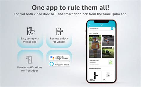Qubo Smart WiFi Wireless Video Doorbell (White) from Hero Group ...