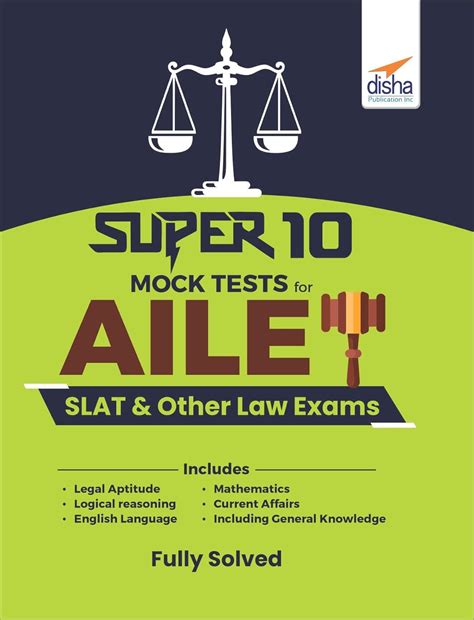 Super 10 Mock Tests for AILET, SLAT & Other Law Admission Tests : Disha ...