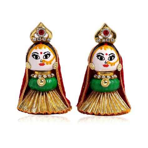 Buy happy strings Lord Riddhi Siddhi Ganpati's Wife Idol for Home ...