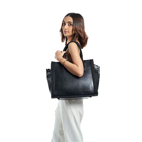 Buy Tann Trim The Statement Work Satchel: Black Online