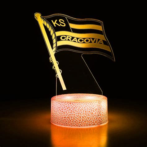 Lampka 3D Cracovia - Piłka nożna • Prezent dla kibica Pasów